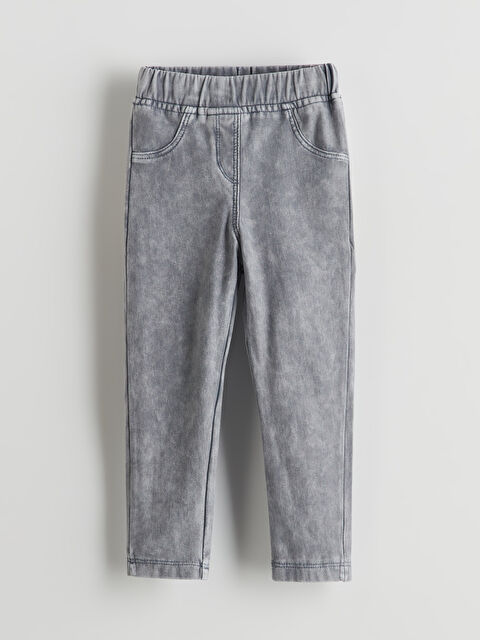 LCW Kids Beli Lastikli Kız Çocuk Tayt Pantolon - S5AA84Z1-311