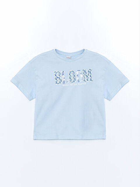 LCW Kids Crew Neck Girls' T-Shirt - S5AB11Z4-FUX