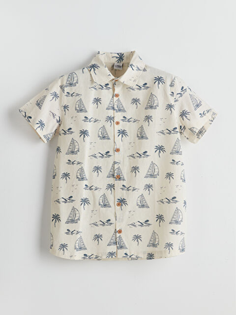 LCW Kids Desenli Erkek Çocuk Gömlek - S5AC13Z4-LQA