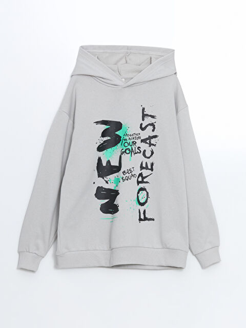 LCW Kids Hooded Ribbed Boys' Sweatshirt - S5AC20Z4-G5K