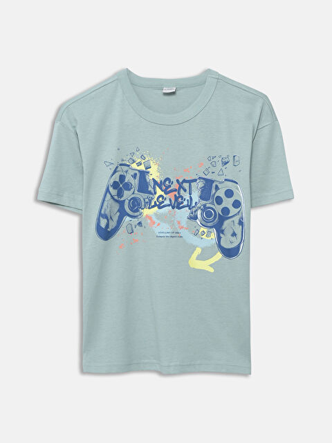 LCW Kids Crew Neck Boys' T-Shirt - S5AC49Z4-GJM