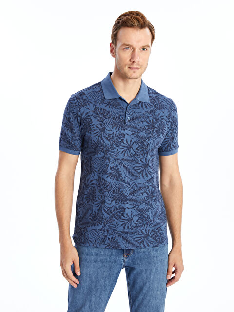 LCWAIKIKI Classic Polo Neck Short Sleeve Patterned Pique Men's T-Shirt - S5AC59Z8-LS3