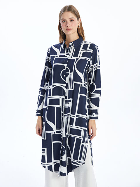 LCWAIKIKI Classic Patterned Women's Shirt Tunic - S5AC75Z8-LSJ