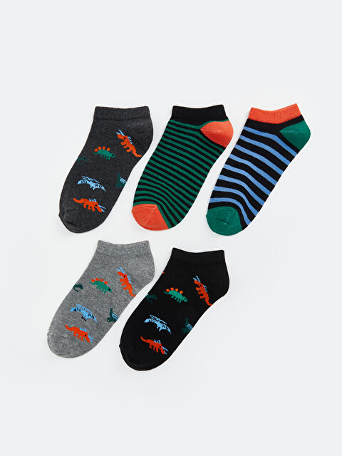 LCW Kids جوارب رياضية للأولاد منقوشة - عبوة من 5 قطع - S5AD67Z4-K00