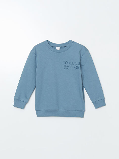 LCW baby Crew Neck Boys' Sweatshirt - S5AD99Z1-R0V