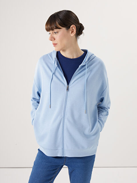 LCWAIKIKI Classic Hooded Women's Jacquard Cardigan - S5AE06Z8-QZ7