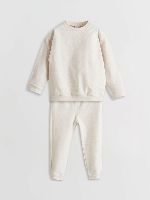 LCW baby Bisiklet Yaka Basic Erkek Bebek Pijama Takım - S5AF40Z1-D2Y