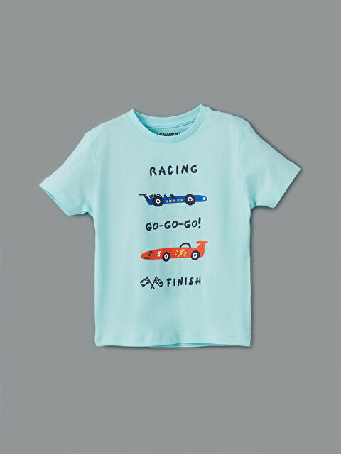 LCW Kids Baskılı Pamuklu Erkek Çocuk Pijama Üst - S5AG87Z1-QXS