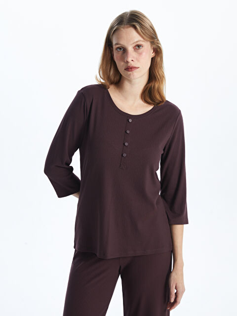 LCWAIKIKI Classic Bisiklet Yaka Kadın Bluz - S5AG91Z8-HHD