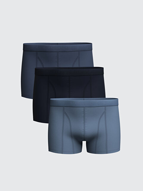 LC WAIKIKI Standart Kalıp Pamuklu Esnek Erkek Boxer 3'lü - S5AH09Z8-DWP