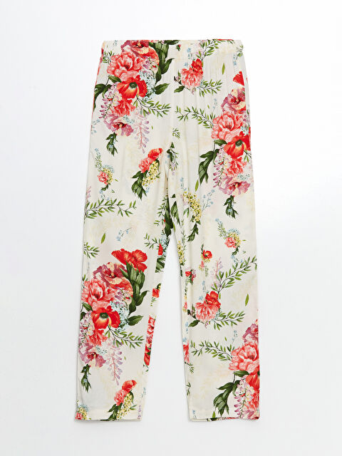 LCW DREAM Beli Lastikli Çiçekli Kadın Pijama Altı - S5AH21Z8-LRA