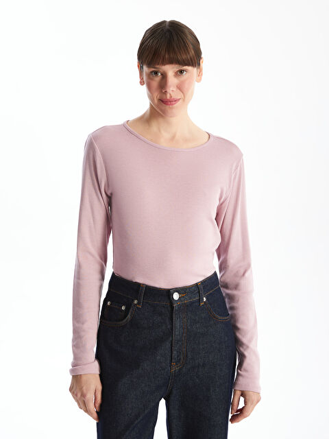 LCWAIKIKI Classic Bisiklet Yaka Kadın Body - S5AH81Z8-DMF