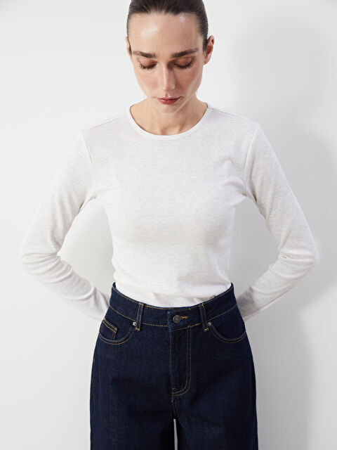 LCWAIKIKI Classic Bisiklet Yaka Kadın Body - S5AH81Z8-L8Q