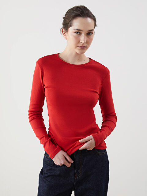 LCWAIKIKI Classic Bisiklet Yaka Kadın Body - S5AH82Z8-HJM