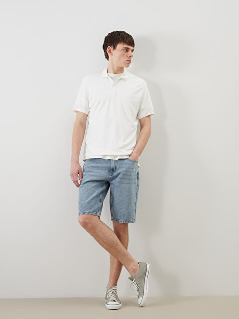 LCW Jeans Чоловічі джинсові шорти слім-фіт