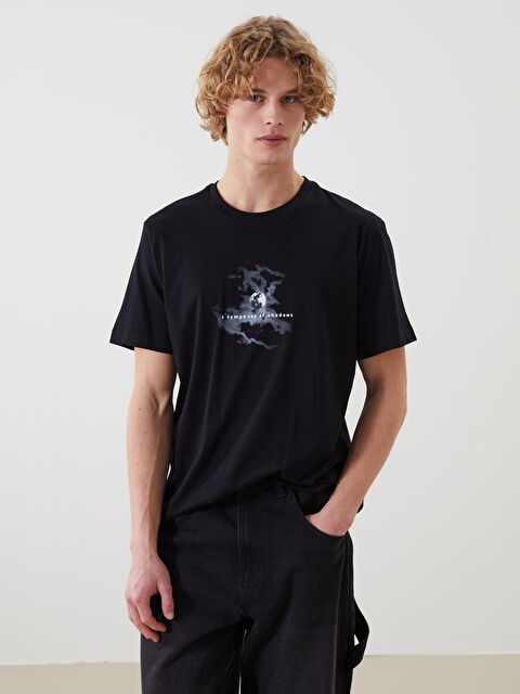 XSIDE Crew Neck Printed Men's T-Shirt - S5AI41Z8-CVL