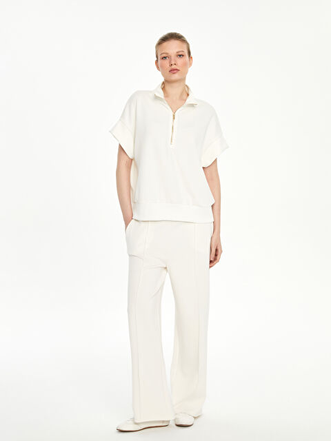 LCWAIKIKI Classic Beli Lastikli Kadın Eşofman Altı - S5AI74Z8-FEL