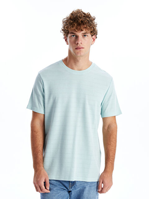 XSIDE Bisiklet Yaka Kısa Kollu Erkek Tişört - S5AI85Z8-S87