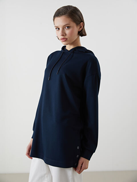 LCWAIKIKI Classic Düz Oversize Kadın Hoodie - S5AI86Z8-E1J