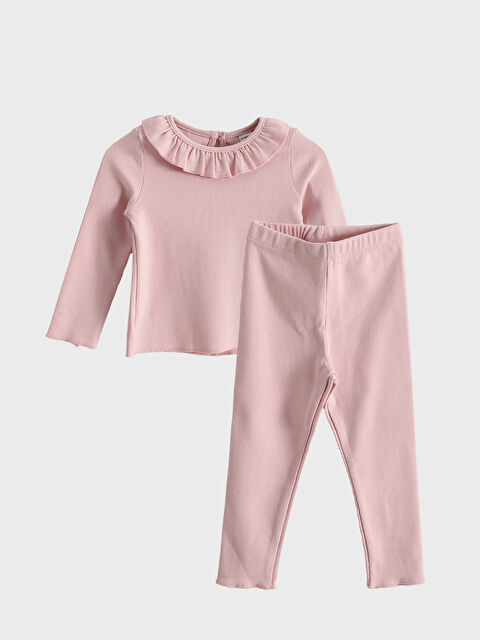 LCW baby Crew Neck Long Sleeve Girl's 2-Pack Set - S5AK60Z1-FXC