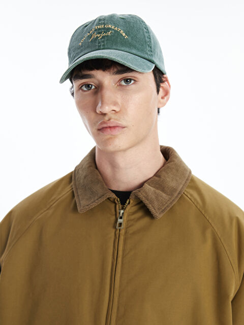 LCW ACCESSORIES Yazı Nakışlı Erkek Kep Şapka - S5AK65Z8-HGW