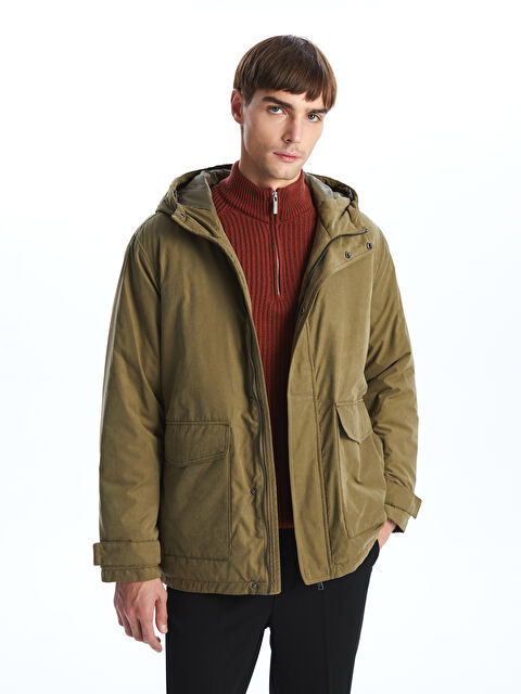 LCW Vision Rahat Kalıp Kapüşonlu Erkek Mont - S5AN08Z8-H0E