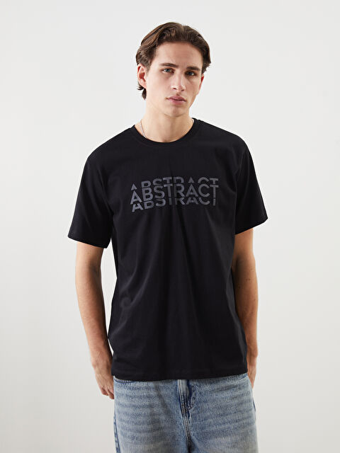 XSIDE Crew Neck Printed Men's T-Shirt - S5AN69Z8-CVL