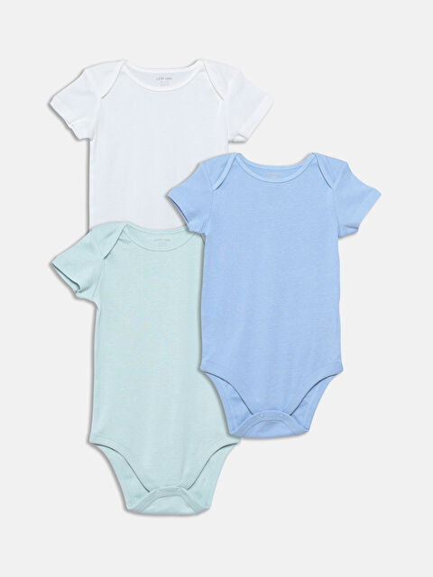 LCW baby بدلة الجسم بيبي ولد كول مدور بسيط ثلاثة ديال الباكات - S5AO38Z1-U1H