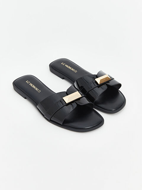 LCW STEPS Women's Slippers with Applique Detail - S5AO71Z8-HUC