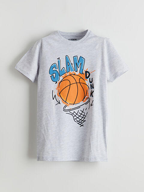 LCW Kids Bisiklet Yaka Erkek Çocuk Pijama Üst - S5AP07Z4-LAK