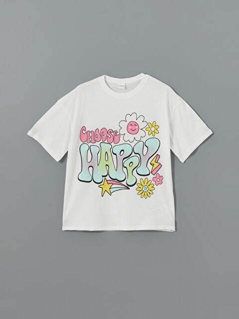 LCW Kids Bisiklet Yaka Kız Çocuk Pijama Üst - S5AP75Z4-FFB