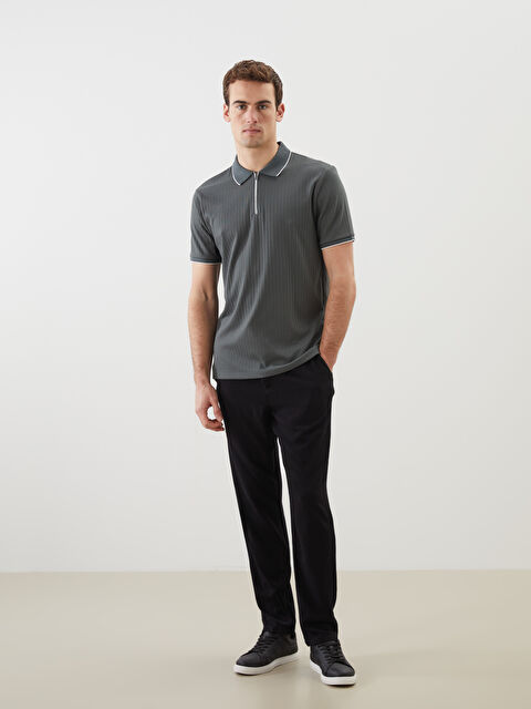 LCW Vision Standart Kalıp Keten Karışımlı Erkek Pantolon - S5AR45Z8-CVL