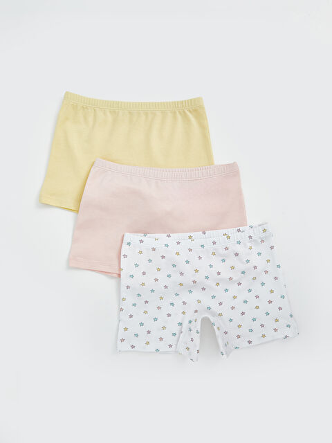 LCW Kids Beli Lastikli Kız Çocuk Boxer 3'lü - S5AU79Z1-LU8