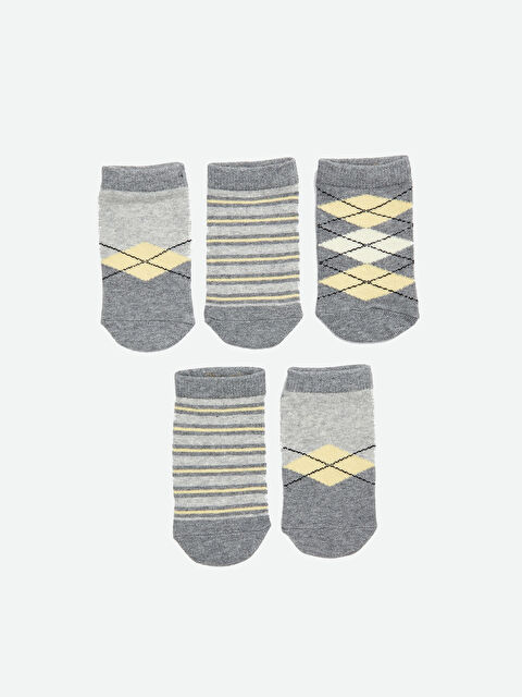 LCW Kids Erkek Çocuk Patik Çorap 5'li - S5AY06Z4-K00