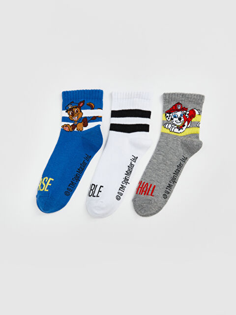 LCW Kids Paw Patrol Desenli Erkek Çocuk Soket Çorap 3'lü - S5AY15Z4-K00