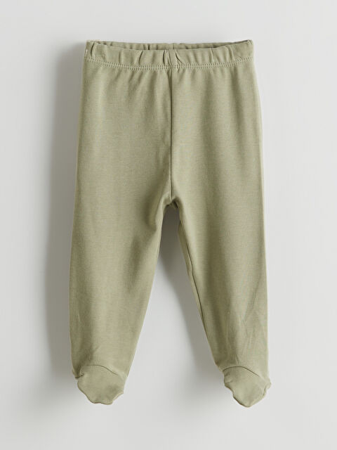 LCW baby Beli Lastikli Patikli Kız Bebek Pijama Alt - S5AY83Z1-YGN