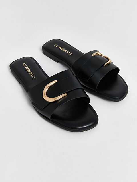 LCW STEPS Женские тапочки с аппликацией - S5BA67Z8-HUC