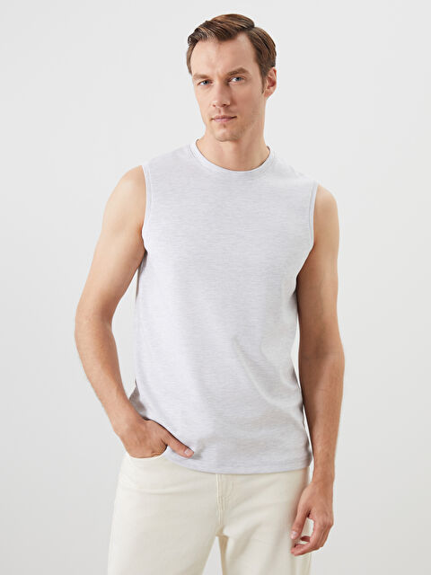 LCWAIKIKI Classic Bisiklet Yaka Erkek Kolsuz Tişört - S5BA73Z8-DFL