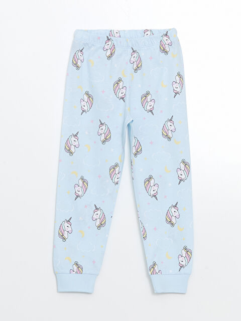 LCW Kids Beli Lastikli Baskılı Kız Çocuk Pijama Alt - S5BC06Z1-LQK