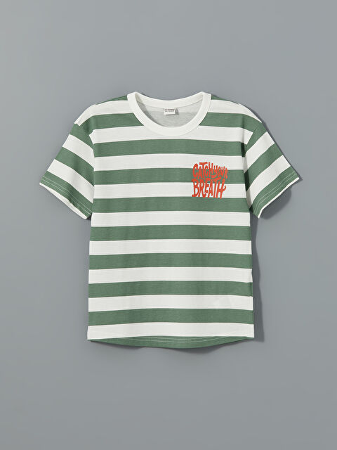 LCW Kids Bisiklet Yaka Erkek Çocuk Tişört - S5BE27Z4-LRR