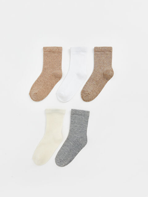 LCW ECO Basic Baby Boys' Ankle Socks 5 Pack - S5BG34Z1-D5H