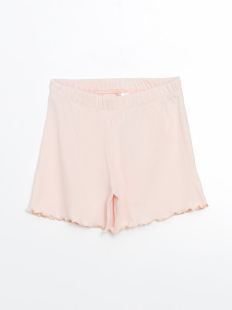 LCW Kids Beli Lastikli Basic Kız Çocuk Şort - S5BG58Z1-FUG