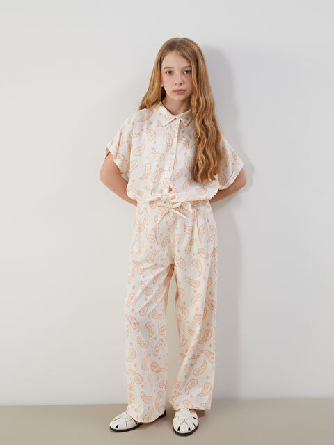 LCW Kids Beli Lastikli Kız Çocuk Pantolon - S5BG76Z4-LQB