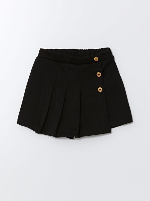 LCW Kids Бебешка пола-къси панталони с еластична талия - за момичета