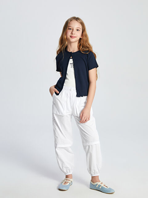 LCW Kids Beli Lastikli Kız Çocuk Paraşüt Pantolon - S5BH12Z4-Q6K