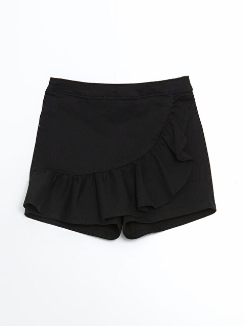 LCW Kids Elastic Waist Frilled Girls' Skort - S5BH19Z4-CVL