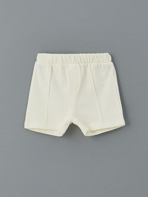LCW baby Beli Lastikli Basic Erkek Bebek Şort - S5BI16Z1-YG7