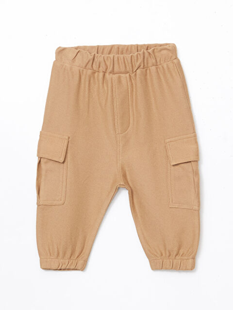 LCW baby Beli Lastikli Erkek Bebek Kargo Pantolon - S5BI27Z1-SFU