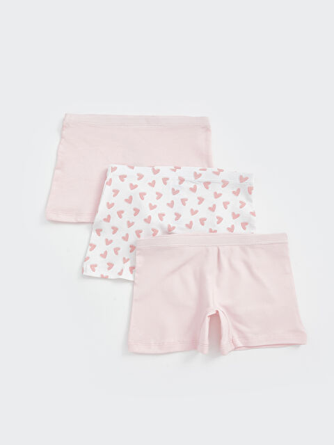 LCW Kids Beli Lastikli Kız Çocuk Boxer 3'lü - S5BI47Z1-FSA
