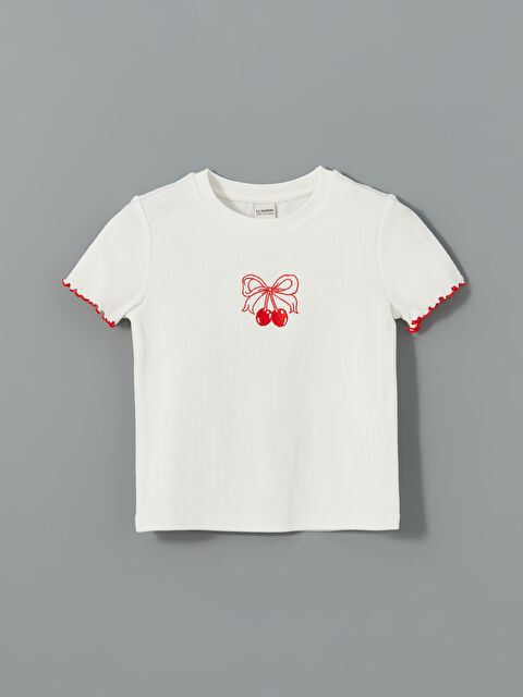 LCW Kids Bisiklet Yaka Kız Çocuk Tişört - S5BI98Z4-R9J